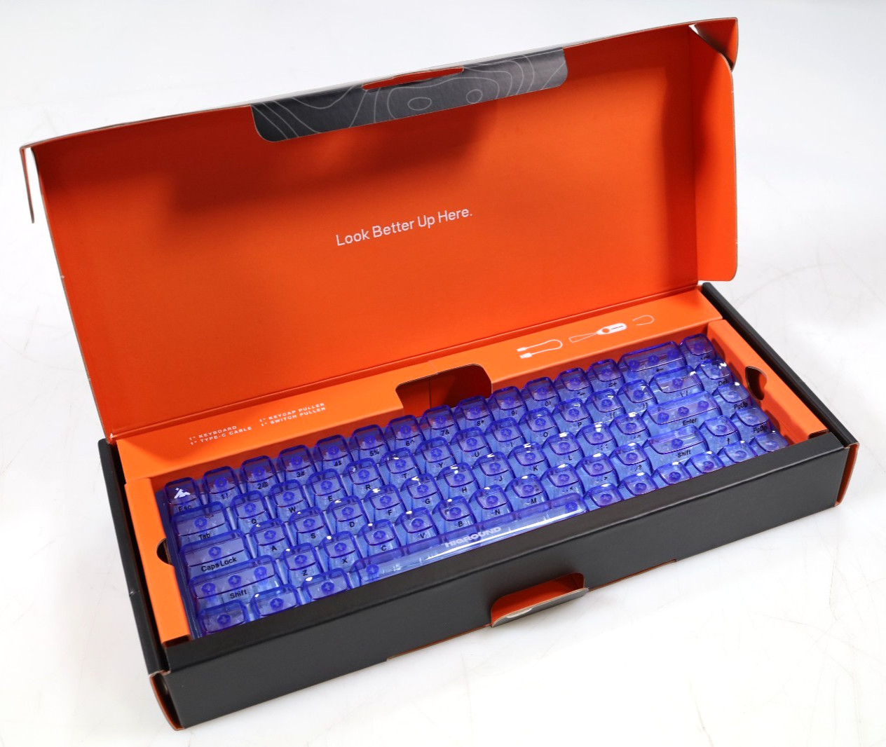 Higround Basecamp 65 Keyboard CLEAR SAPPHIRE USB-C Mechanical Keyboard