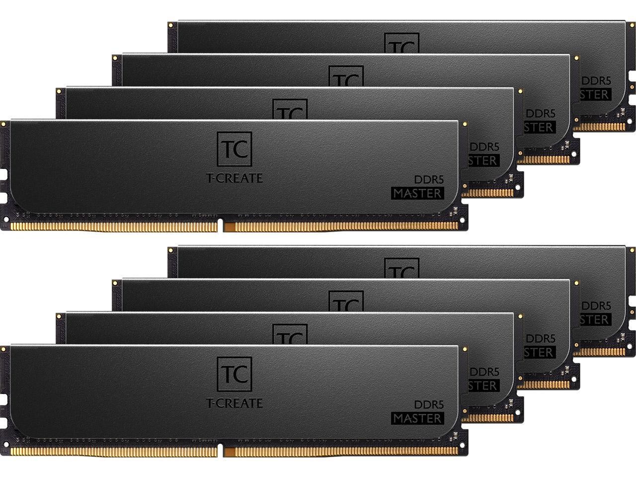 TEAMGROUP CTCMD5128G6400HC32AOC01 T-Create Master 128GB kits(16GBx8) DDR5 6400 (