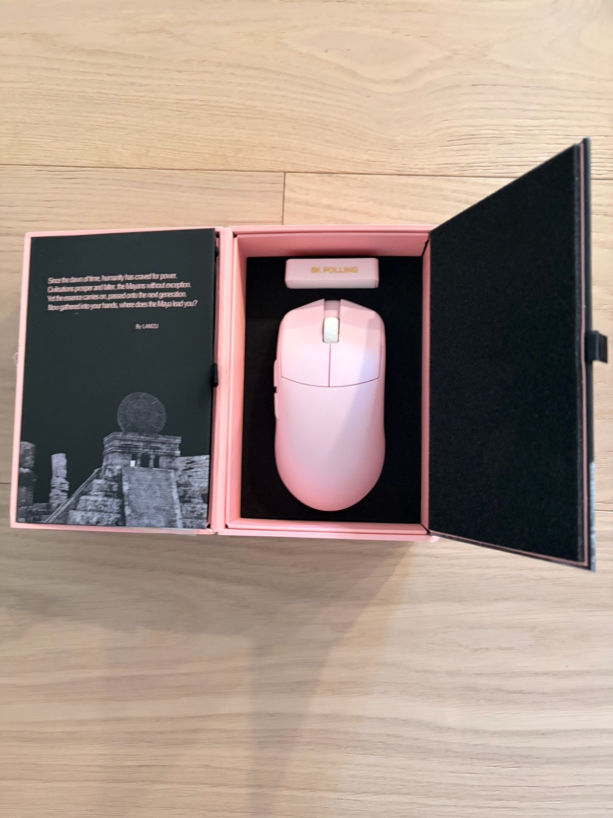 Lamzu Maya X Wireless Gaming Mouse, Ultra Lightweight 47g Pink