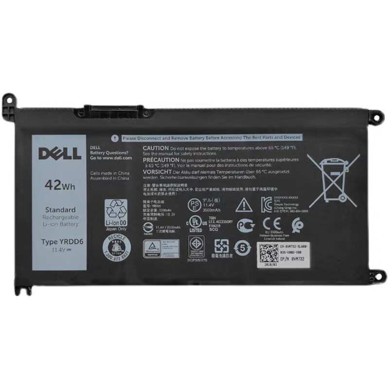 Genuine OEM 42wh YRDD6 Battery For Dell Inspiron 3493 3582 3583 3584 7586 New