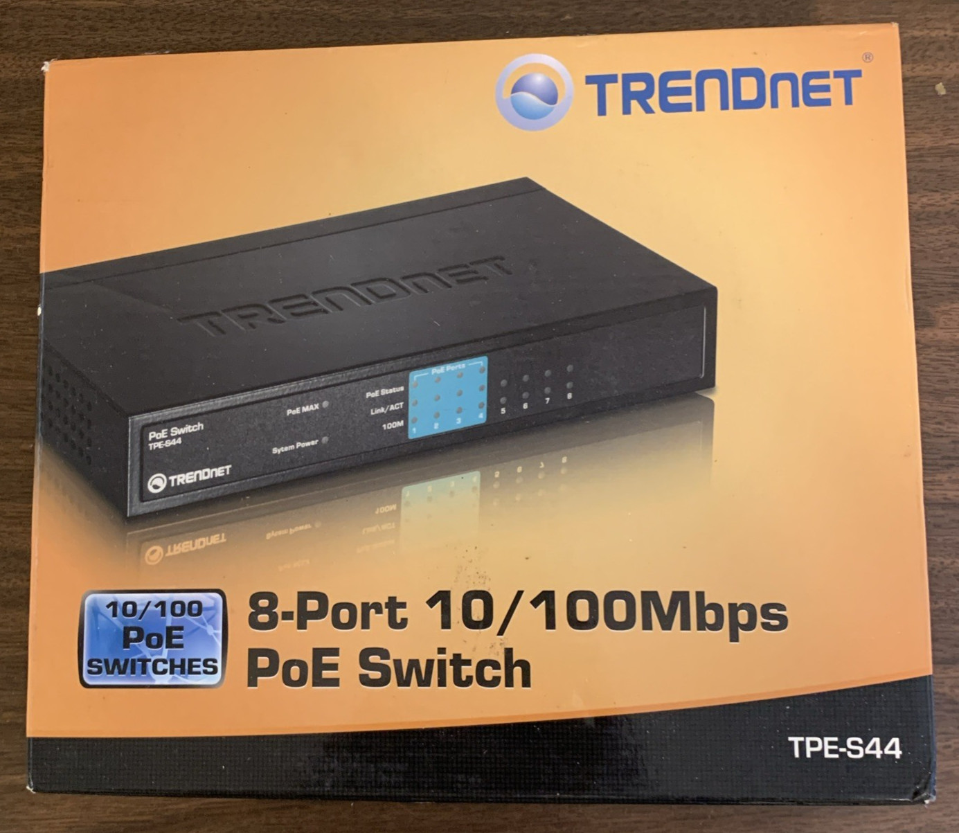[SWITCH] TRENDnet SPE-S44 8-Port PoE Switch 10/100 Mbps - NEW IN BOX