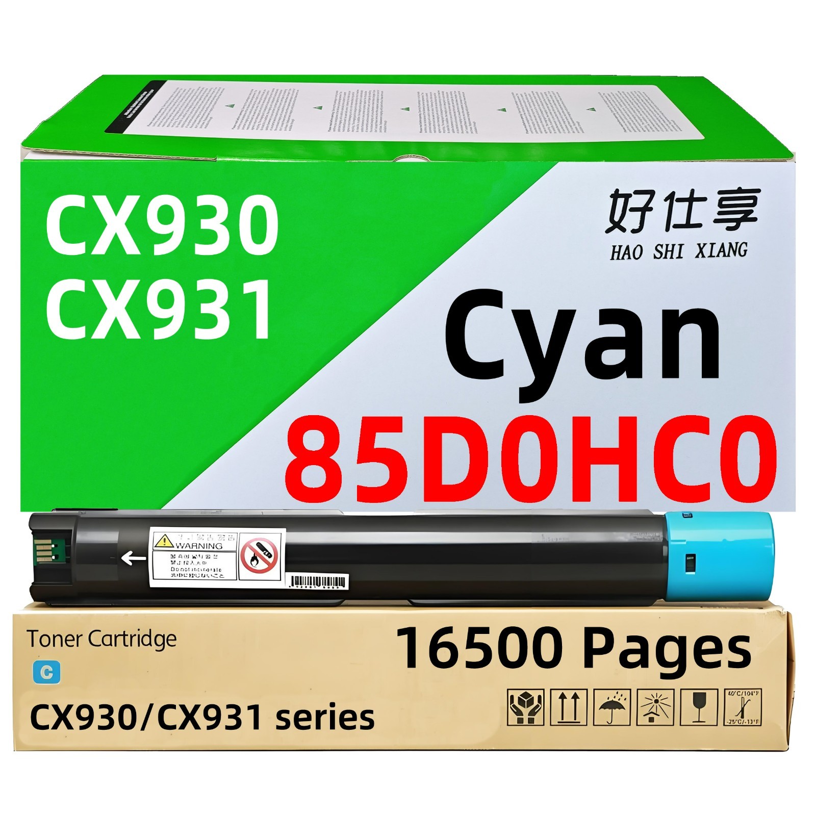 85D0HC0 Cyan Toner Cartridge Compatible for Lexmark CX930 CX931 Color Printer