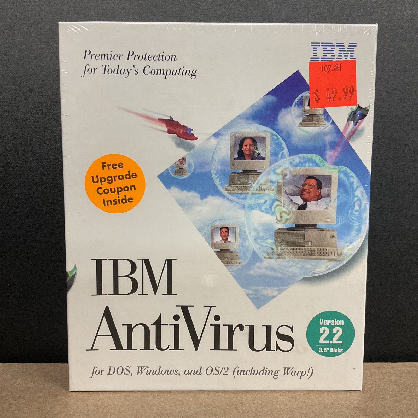 IBM AntiVirus DOS Windows OS/2 Warp Version 2.2 3.5 Inch Disks Factory Sealed