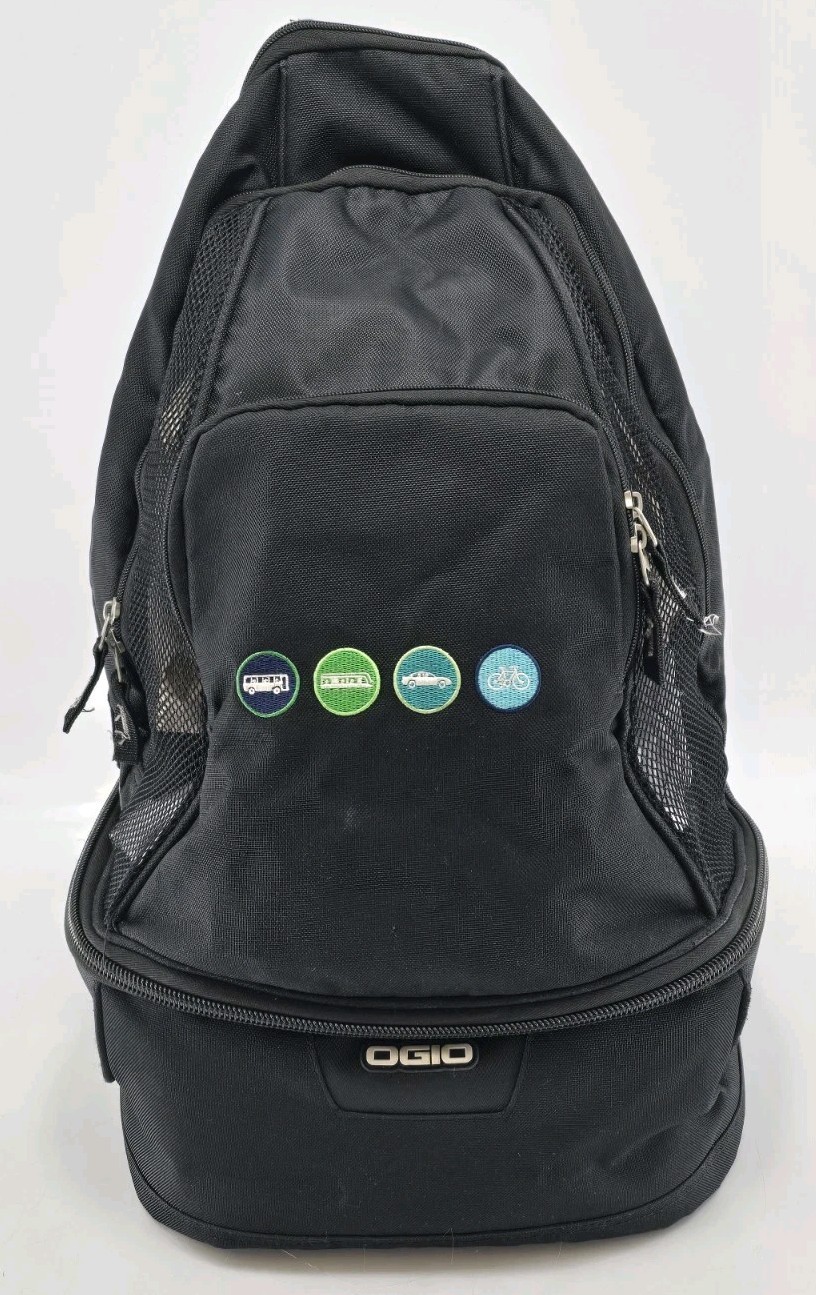 Y2K OGIO Metro Street Computer Laptop Crossbody Backpack - Black - Preowned