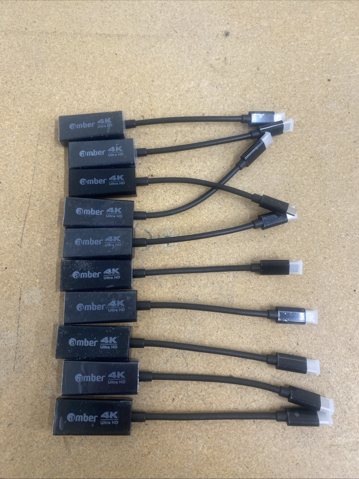 NEW- Lot Of 10 Amber USB-C to DisplayPort Adapter Ultra HD 4k