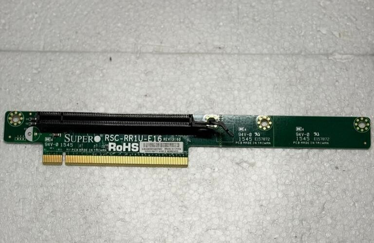 Supermicro RSC-RR1U-E16 1U Riser Card Passive Gen2 Gen3 PCI-E x16