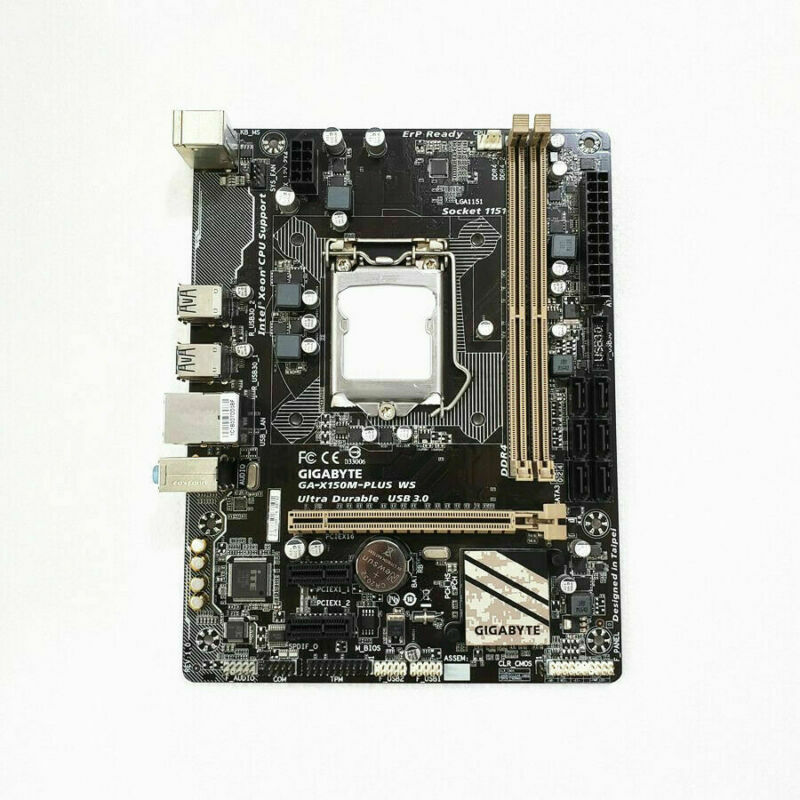 Gigabyte GA-X150M-PLUS WS Motherboard LGA 1151 Socket Intel C232 DDR4