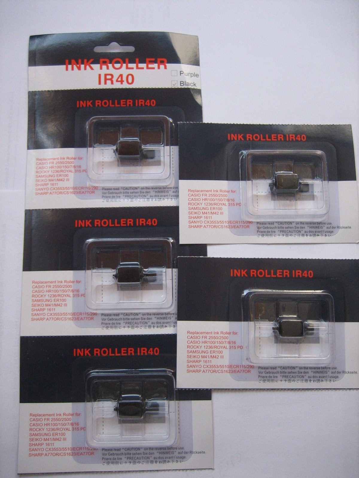 5x PIECES CP-13 Inkroller NoName Epson Canon IR40 Gr.744 Casio 110CR 116ER 120CR