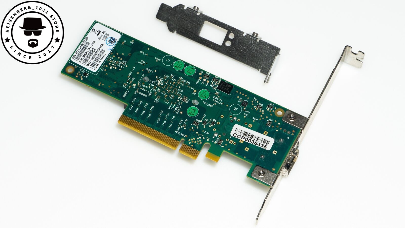 MNPA19-XTR 10GB MELLANOX CX-2 PCIeX8 10Gbe SFP+ NIC MFM1T02A-SR AOC 1-30M NAS