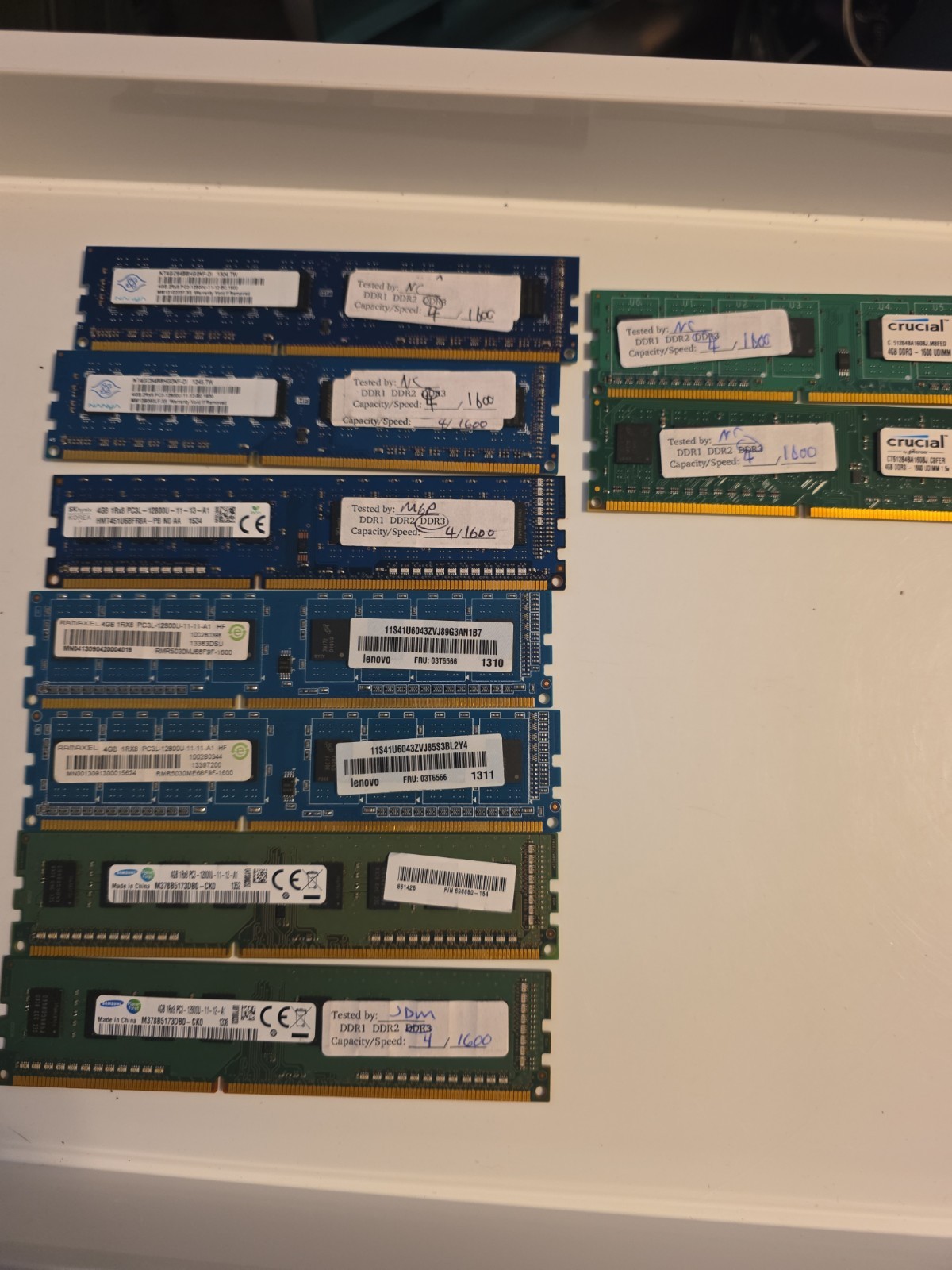 4GB DDR3 Desktop RAM DIMM PC Memory 1600MHz PC3-12800U Samsung Crucial Hynix