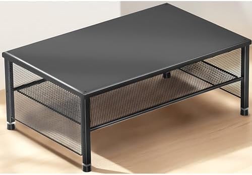 ECOLOVI 2-Tier Computer Monitor Stand Riser, Printer & Laptop Stand, Office Desk