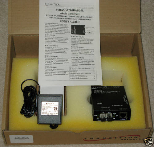 Transition Networks E-TBT-FRL-04 Media Converter New