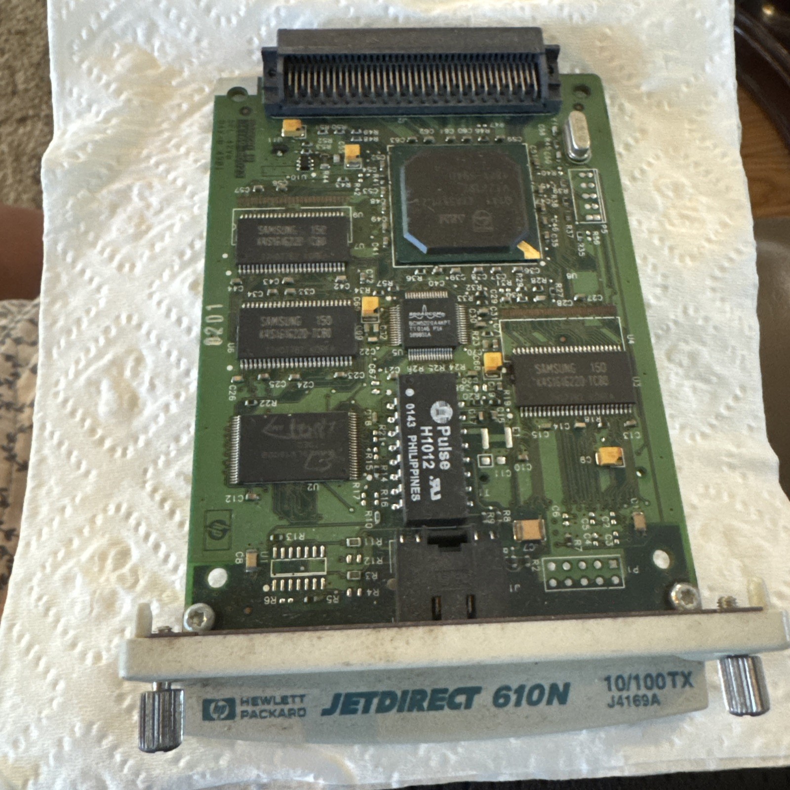 HP 610N JETDIRECT 10/100TX J4169A NETWORK CARD PRINT SERVER