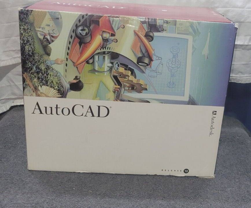 AutoDesk Auto CAD Release 13 4 Books Sealed Disks Documentation Pack