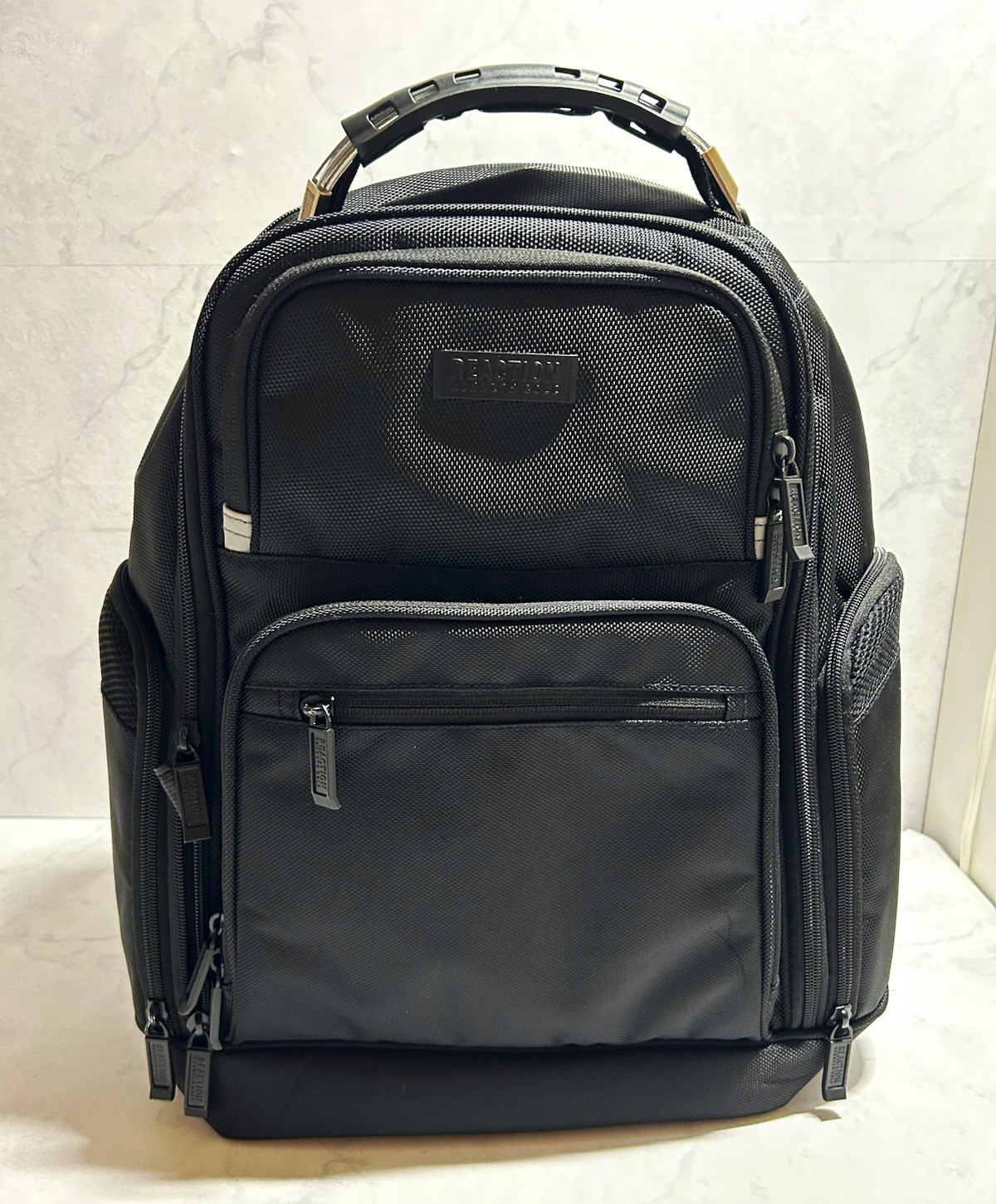 Reaction Kenneth Cole Black Laptop Backpack Business Travel Work Bag 16Inch
