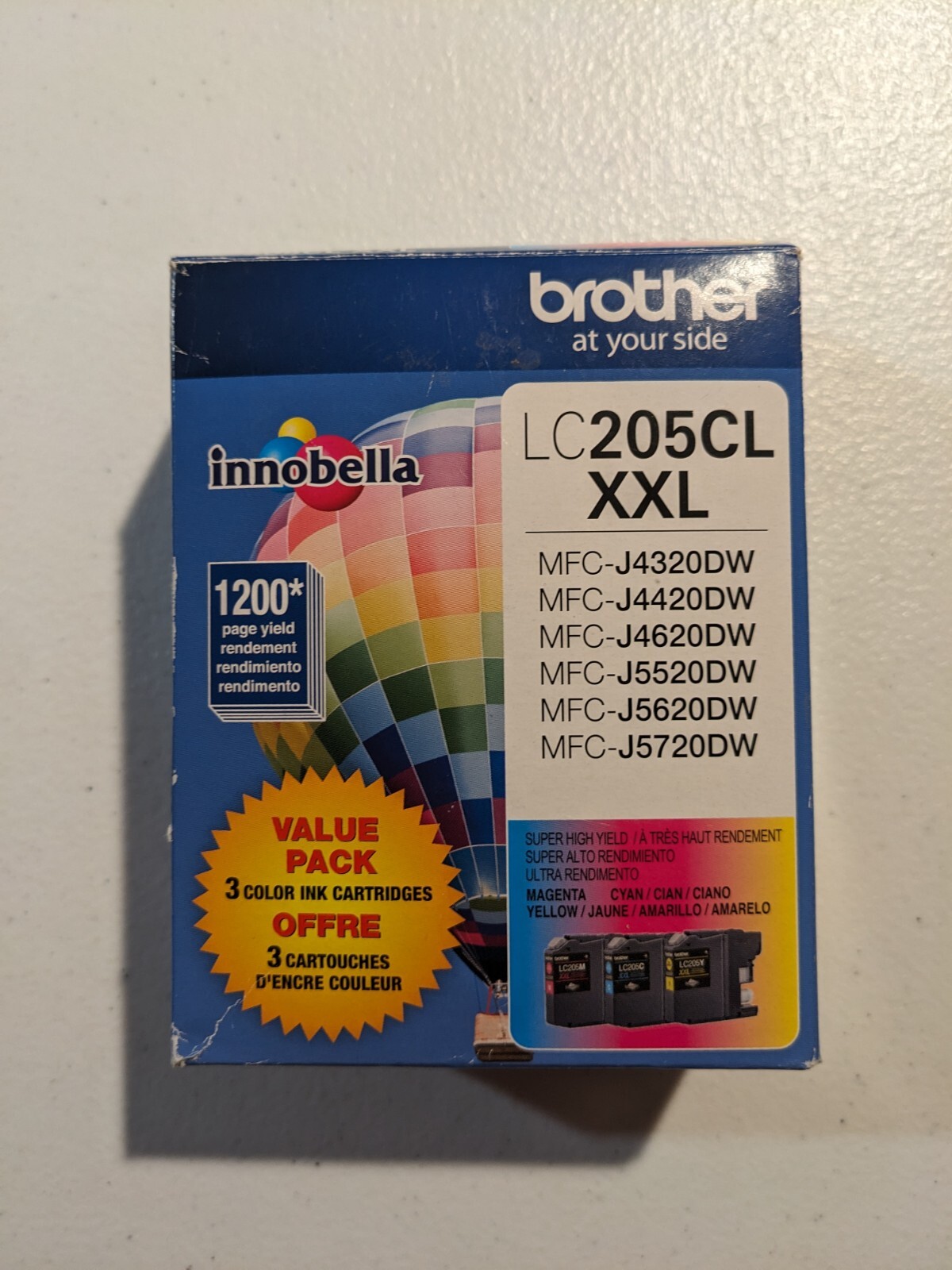 Brother Genuine Innobella LC205CL XXL Super High Yield Ink Cartridge Exp. 2024