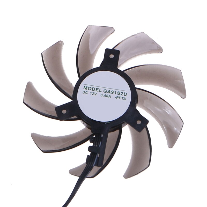 2PCS 85MM Graphics Card Cooling VGA Fan GA91S2U 4Pin 12V Fan for GTX1660