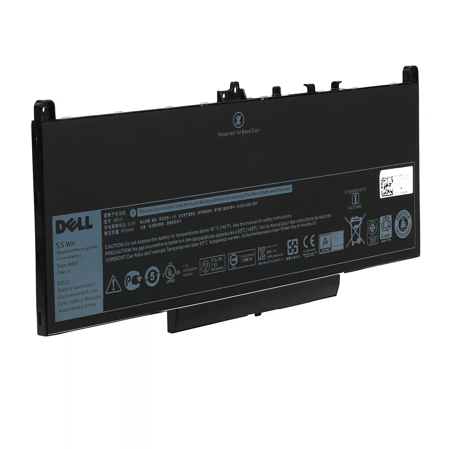 NEW OEM J60J5 55wh Battery For Dell Latitude E7270 E7470 14 E7470 P61G001 242WD