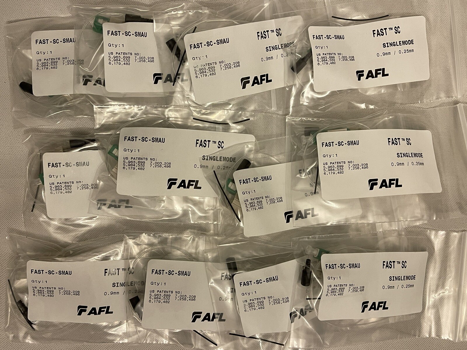 AFL Fiber Optic Quick Connect Single Mode Connector Optical Connection interne