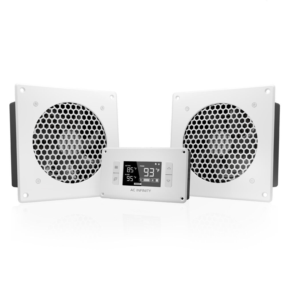 AIRPLATE T8 White Dual-Fan Cabinet Cooling 6\
