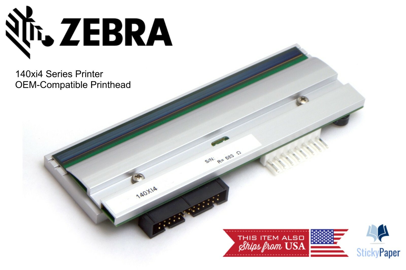 Zebra 140Xi4 203 dpi Printhead (P1004234) USA Stocked & Shipped