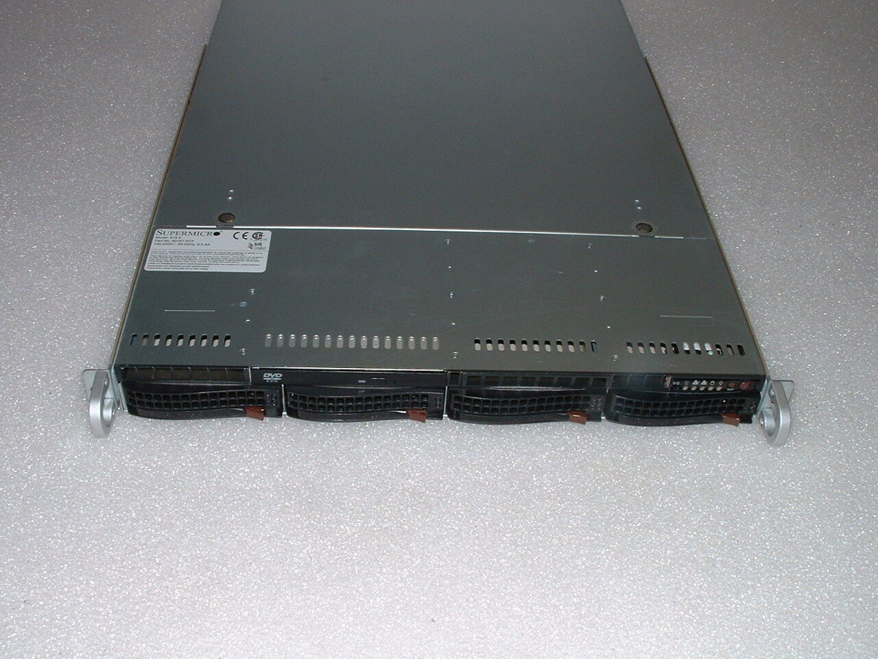 Supermicro 1U Server X8DTU-F Barebones (2x Heatsink / DVD) ____ Add RAM and HDDs