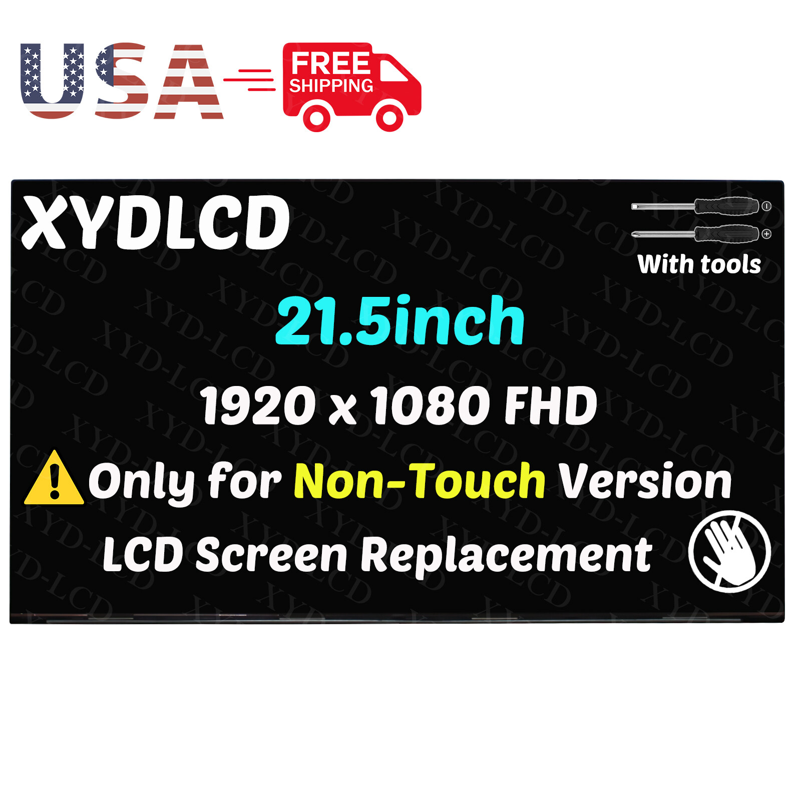 22" for HP Pro One 600 G6 All-in-One Borderless Non-Touch CD Screen L72442-001