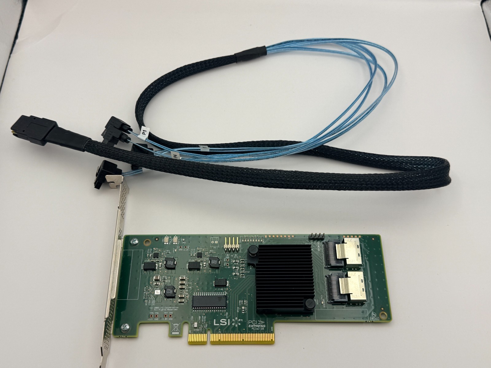LSI SAS9211-8i 8-Port 6Gb/s SAS SATA HBA PCIe x8 w  Breakout Cables