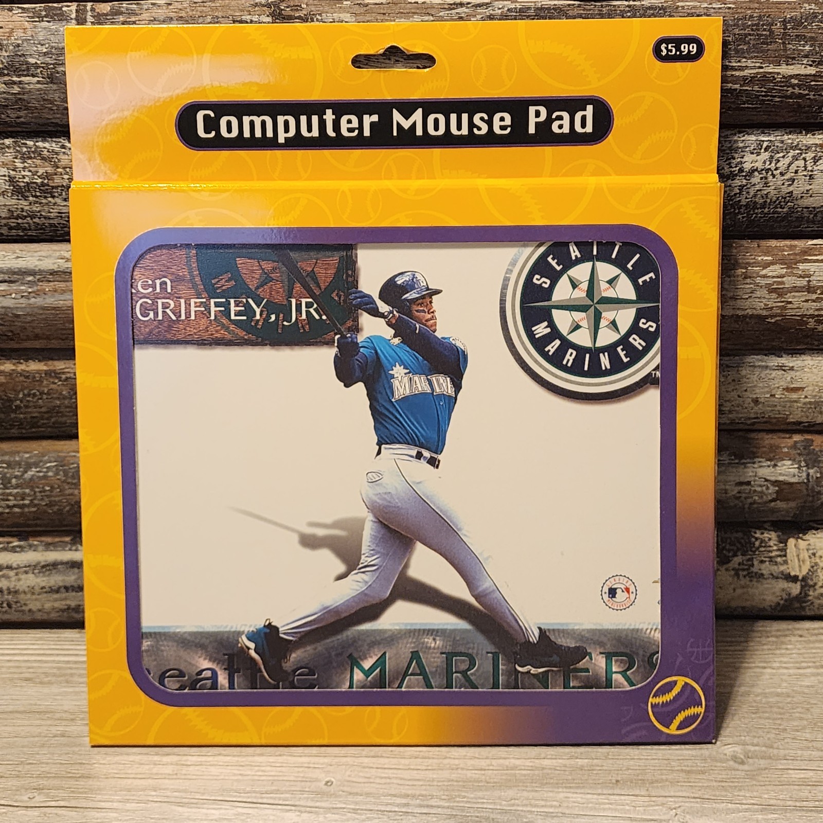 Choice Vintage Baseball Mouse Pad - Ken Griffey Jr - Cal Ripken Jr