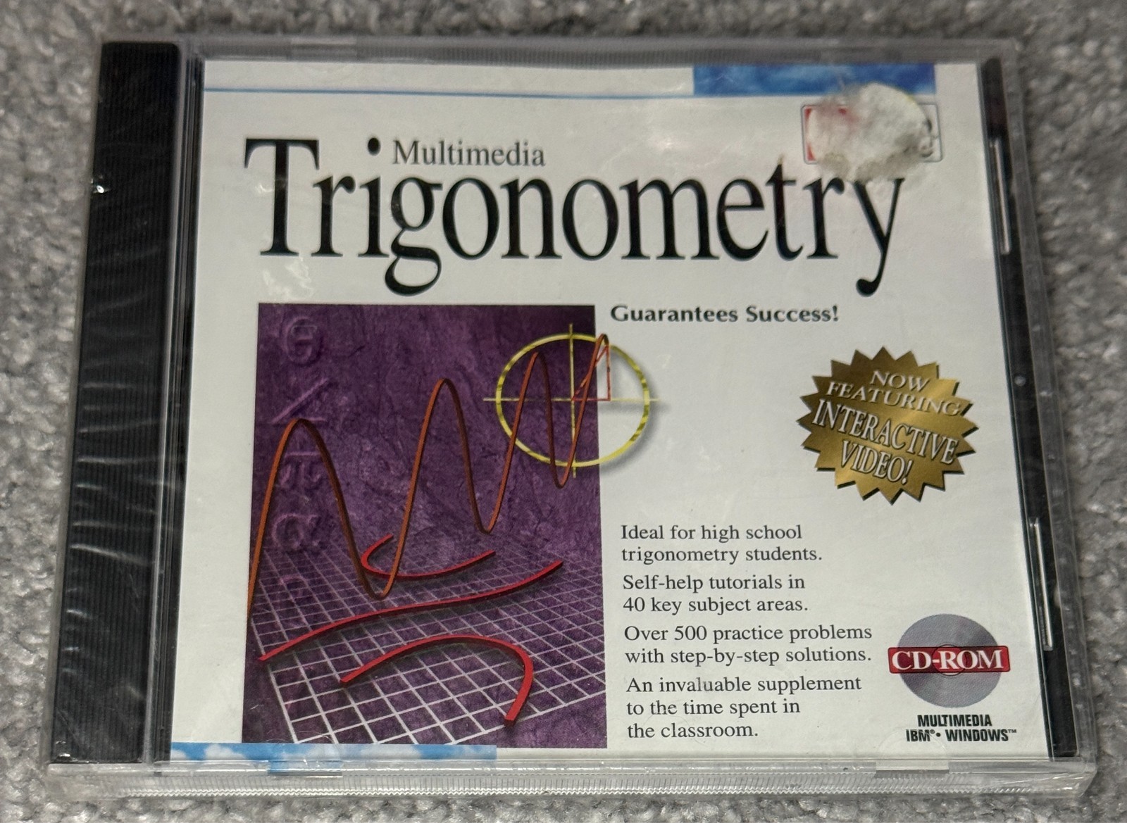 Pro One Multimedia Trigonometry (PC CD-ROM, 1995) Vintage