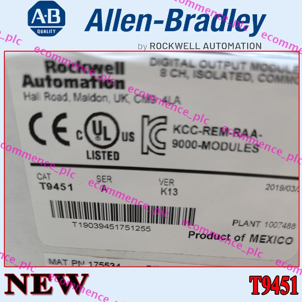 1PC AB T9451 SER A  VER K13 8PT OUTPUT ROCKWELL AUTOMATION  PLC New Sealed T9451
