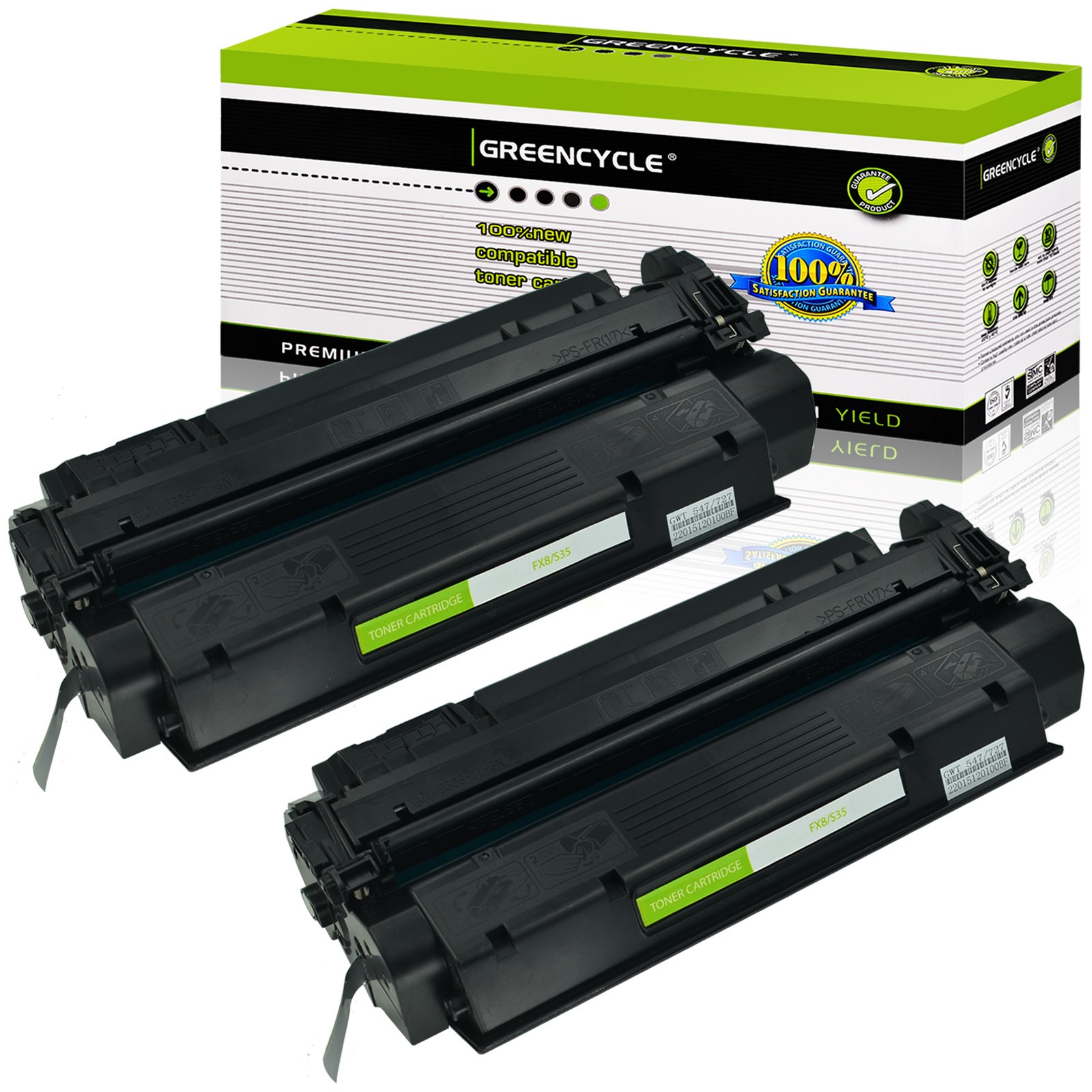 2PK S35 FX8 Toner Compatible with Canon Fax L360 L380 L380S L390 L398 L400 L408S