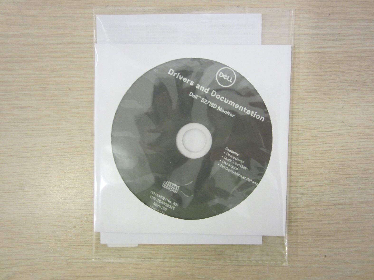 DELL S2718D 27'' MONITOR DRIVERS AND DOCUMENTATION CD, USER/SETUP GUIDE FREE S&H