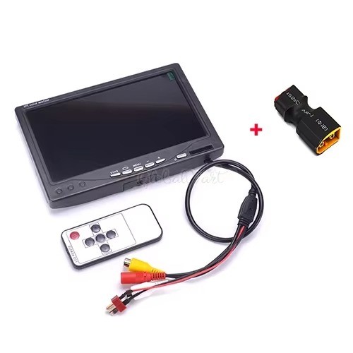 Readytosky 7" FPV Monitor 1024x600 No Blue Screen LCD for Ground Station