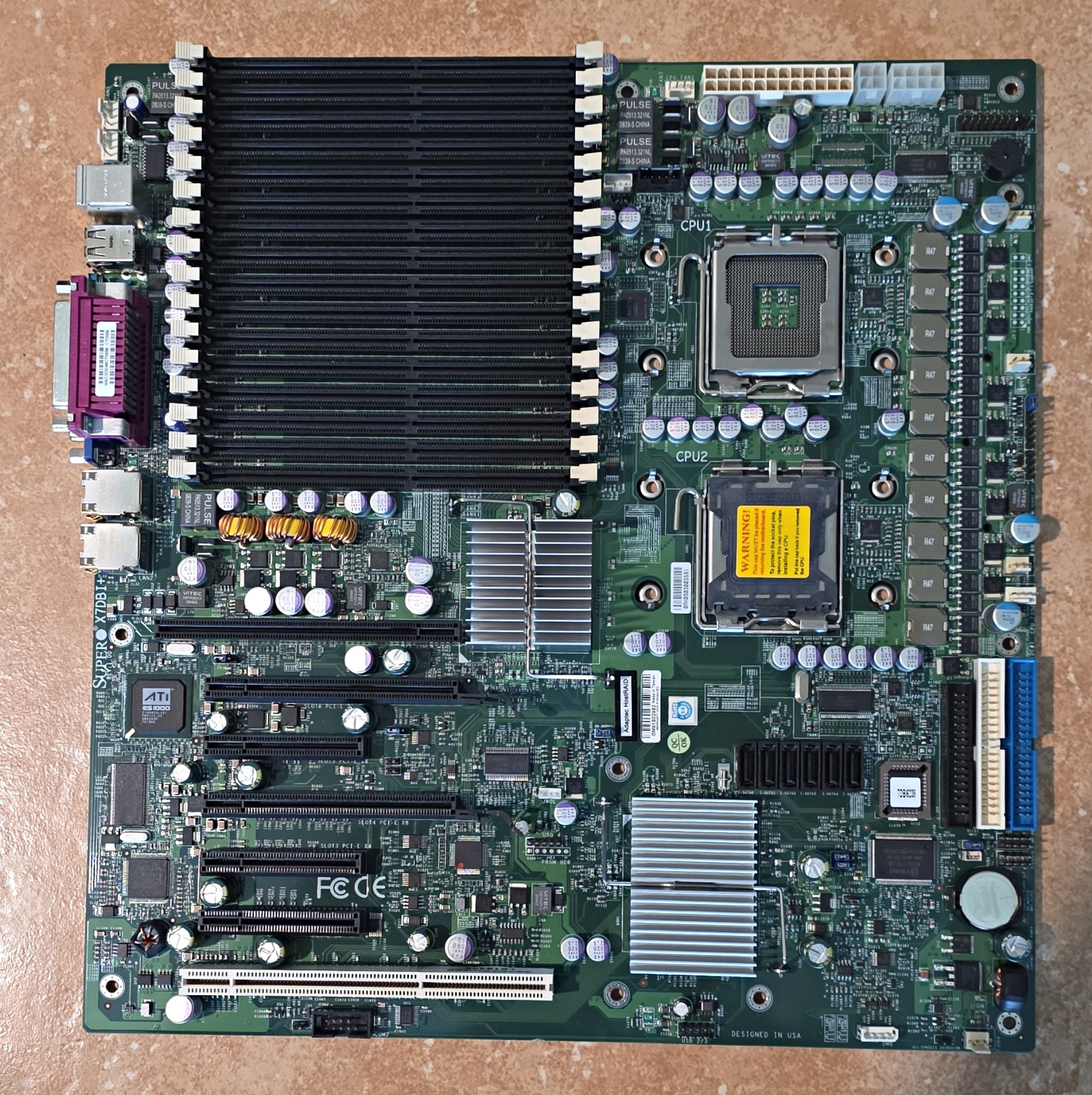 Supermicro X7DBI+ Dual LGA771 ATX Server Motherboard DDR2 16 DIMM