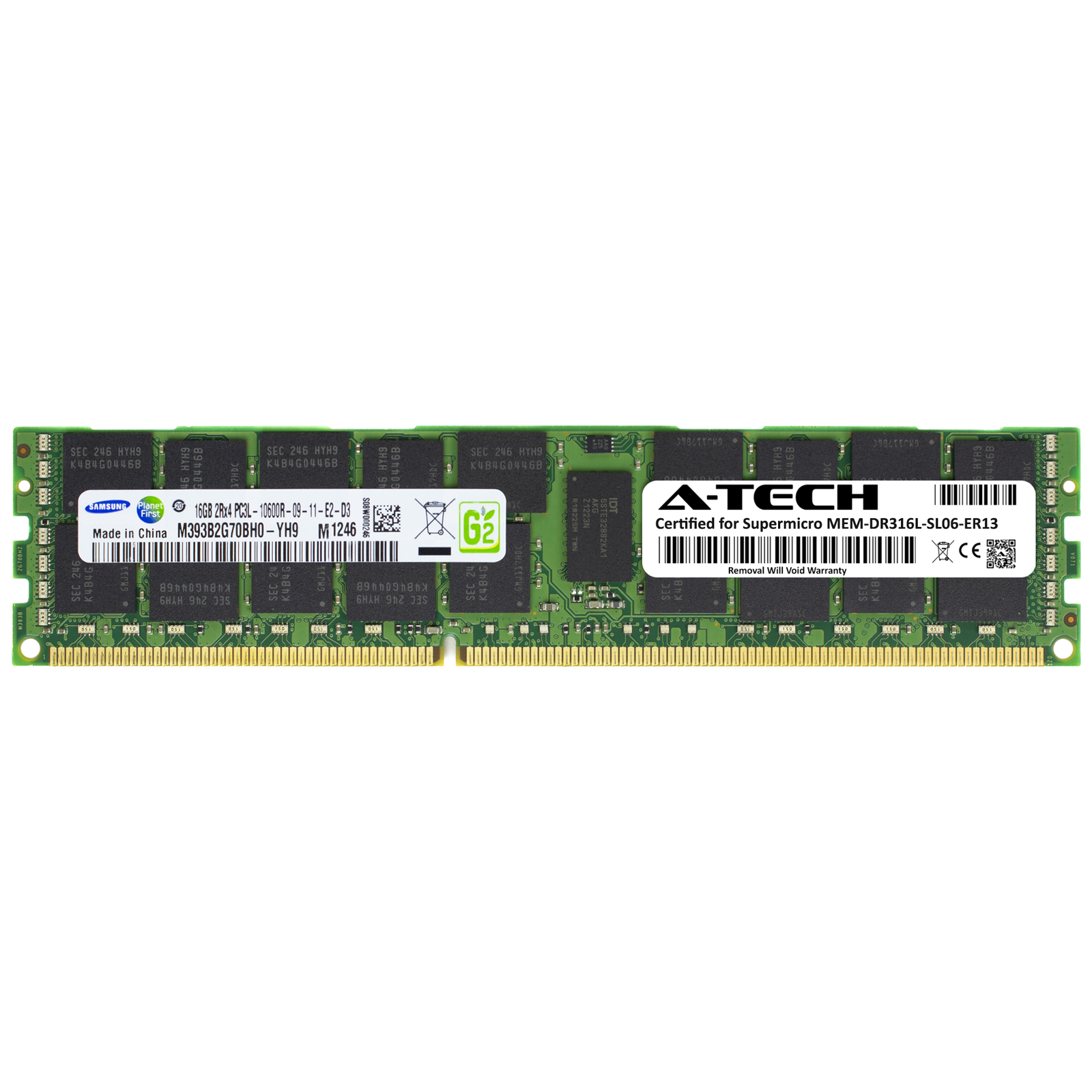 16GB PC3-10600 RDIMM Replacement for Supermicro MEM-DR316L-SL06-ER13 Memory RAM