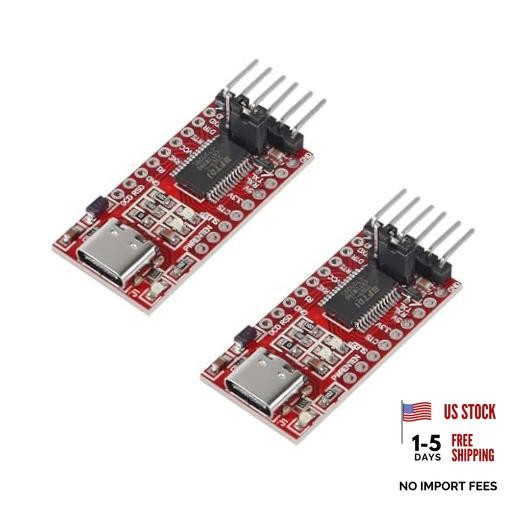 2PCS USB to TTL Serial Converter Adapter Type-C FT232RL Module 3.3V 5.5V FTDI