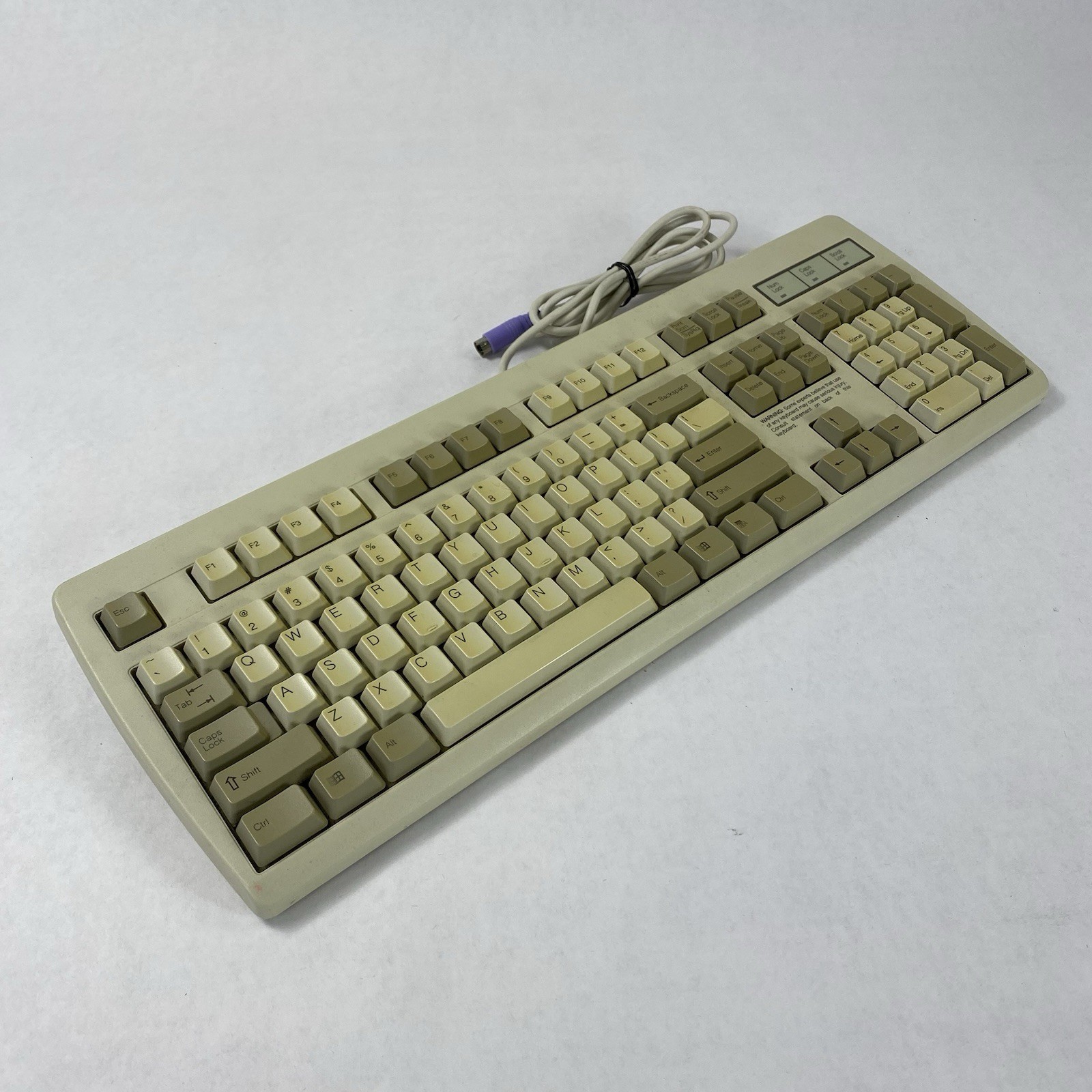 NMB RT2358TW AQ6-MTN71BZ15DIP PS/2 Wired Keyboard Tested