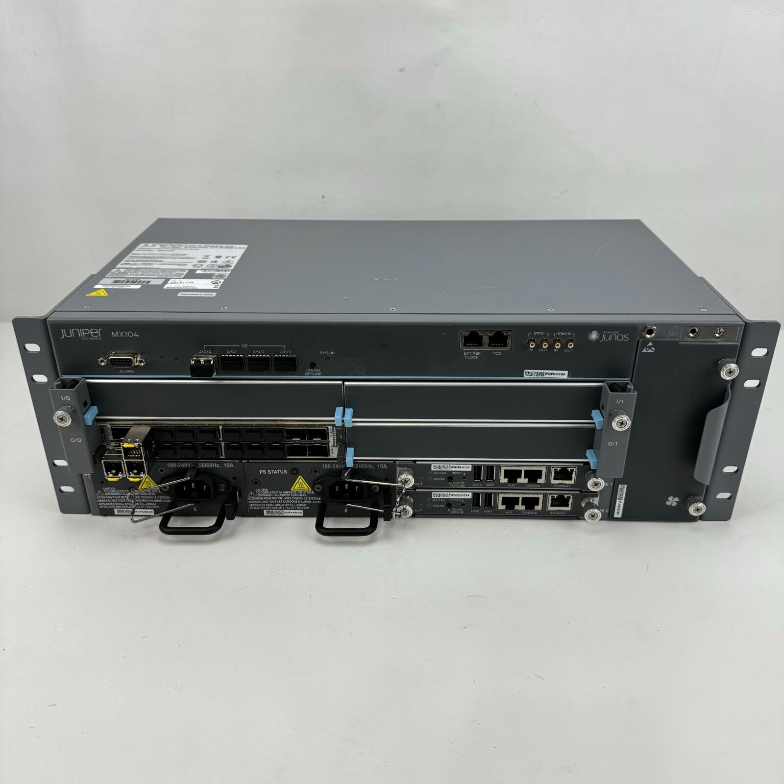Juniper MX104 Aggregation Router (1x MIC-3D-20GE-SFP | 2x PSU | 2x RE-S-MX104)