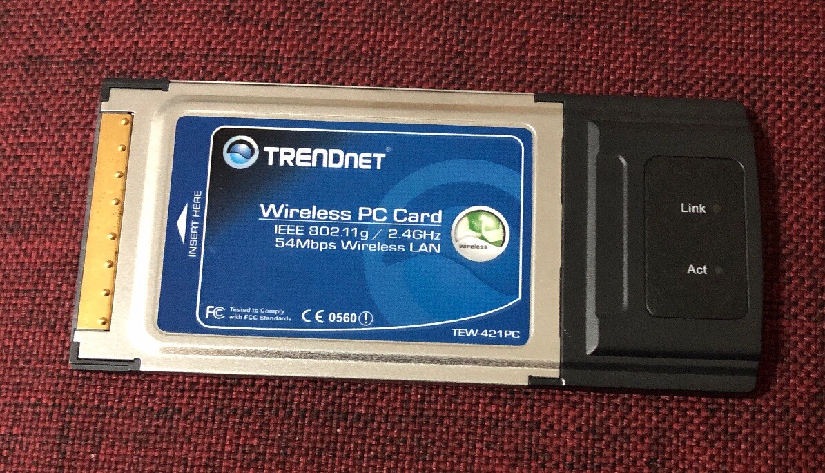 TRENDnet 54Mbps Wireless G PC Card TEW-421PC
