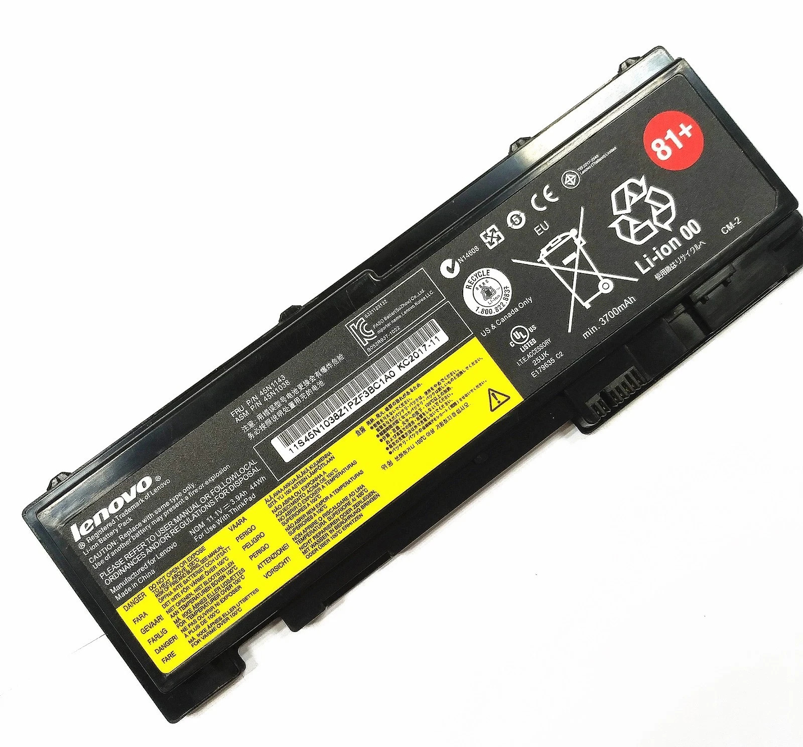 Genuine 81+ T430s Battery For Lenovo ThinkPad 81 Plus Notebook T420s series 44Wh