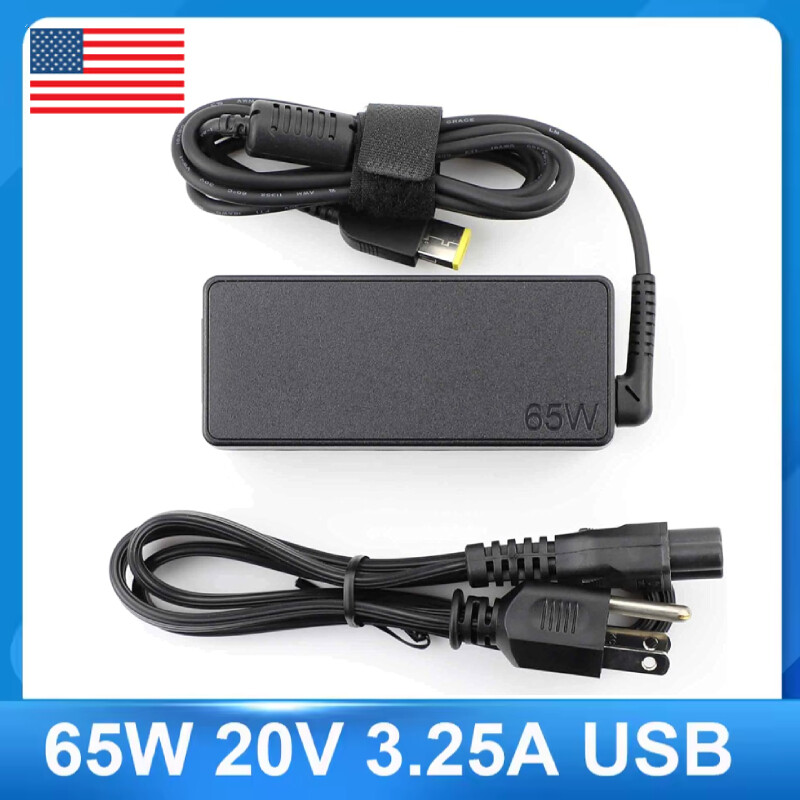65W Charger Ac Adapter For Lenovo ThinkPad X1 Carbon Laptop Power Supply Cord