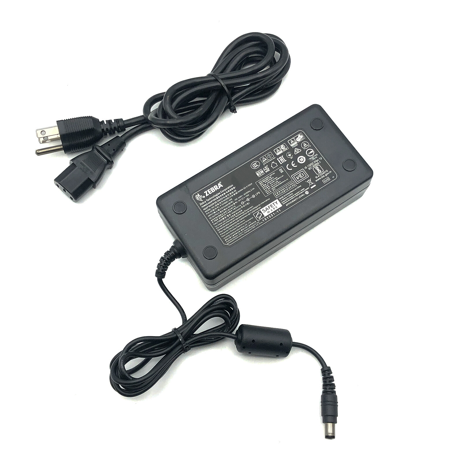 Authentic Zebra Power Supply AC Adapter SAWA-52-312524 P1076001-006 24V 3.12A