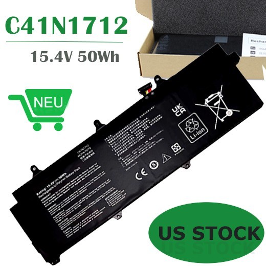 C41N1712 battery for Asus ROG Zephyrus GX501G GX501GI GX501V GX501VI 4ICP4/72/75