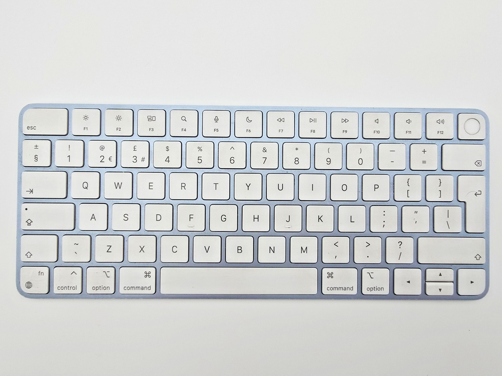 Apple Magic Keyboard with Touch ID A2449 Wireless Bluetooth Blue Used