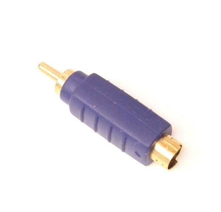 2 RCA Male Connector Composite to S-Video 4-Pin Male Plug End Converter Adapters