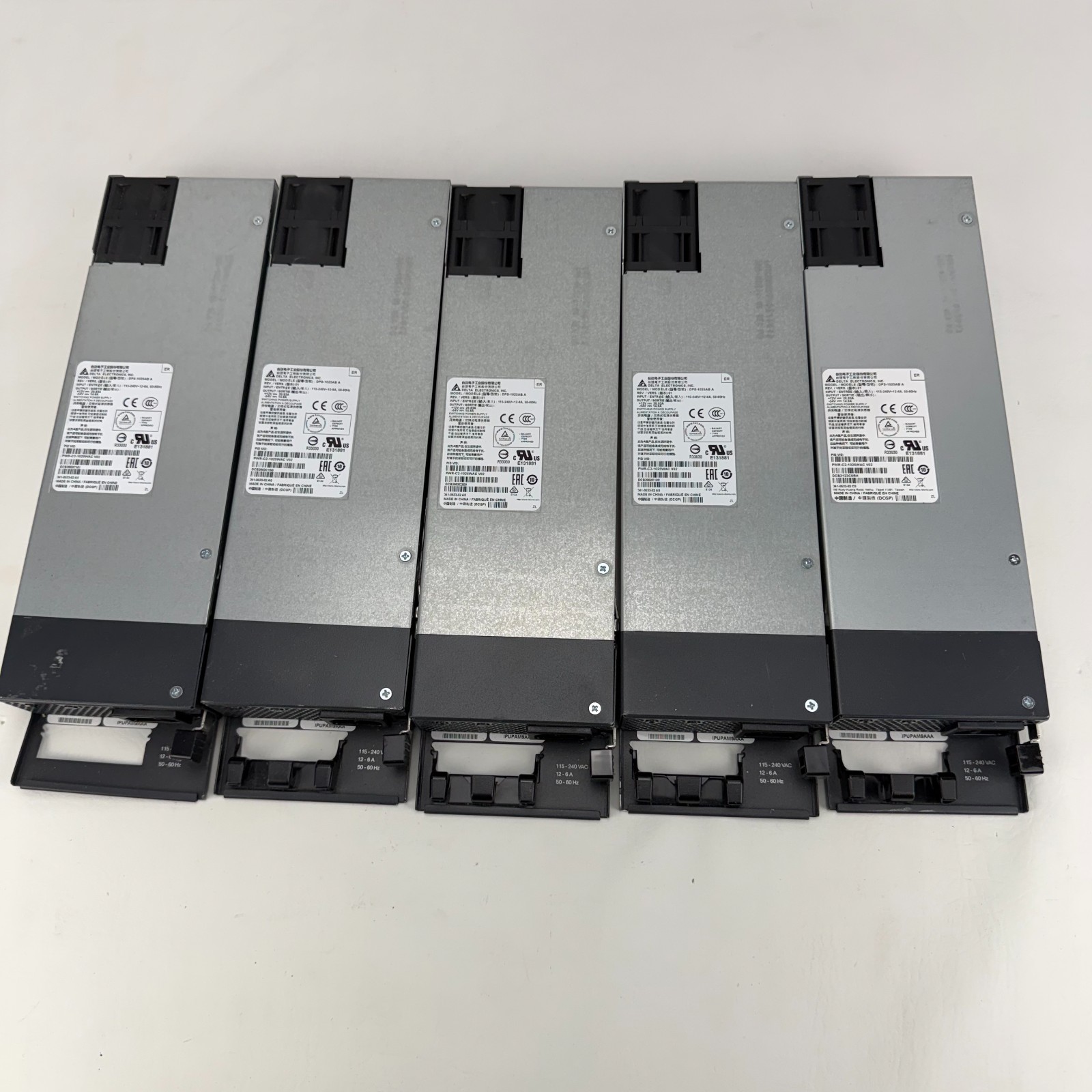 Lot of 5 Delta Electronics (Cisco Meraki) POE Switch DPS-1025AB B 1025W PSU