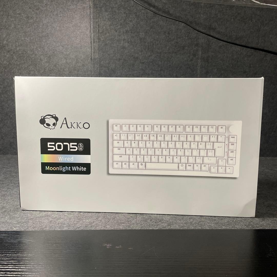 Akko Rapid Trigger 5075S HE Gaming Keyboard Moonlight White JP Wired Tested