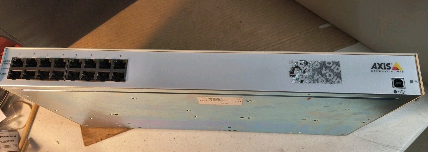 Axis POE370U-480-8A-R, Midspan 8 Port Ethernet Switch, Unit Only No Cord