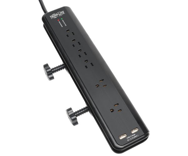 TRIPP LITE Protect It 6-Outlets Surge Suppressor - 6xNEMA 5-15 -1.88 kVA -2100J